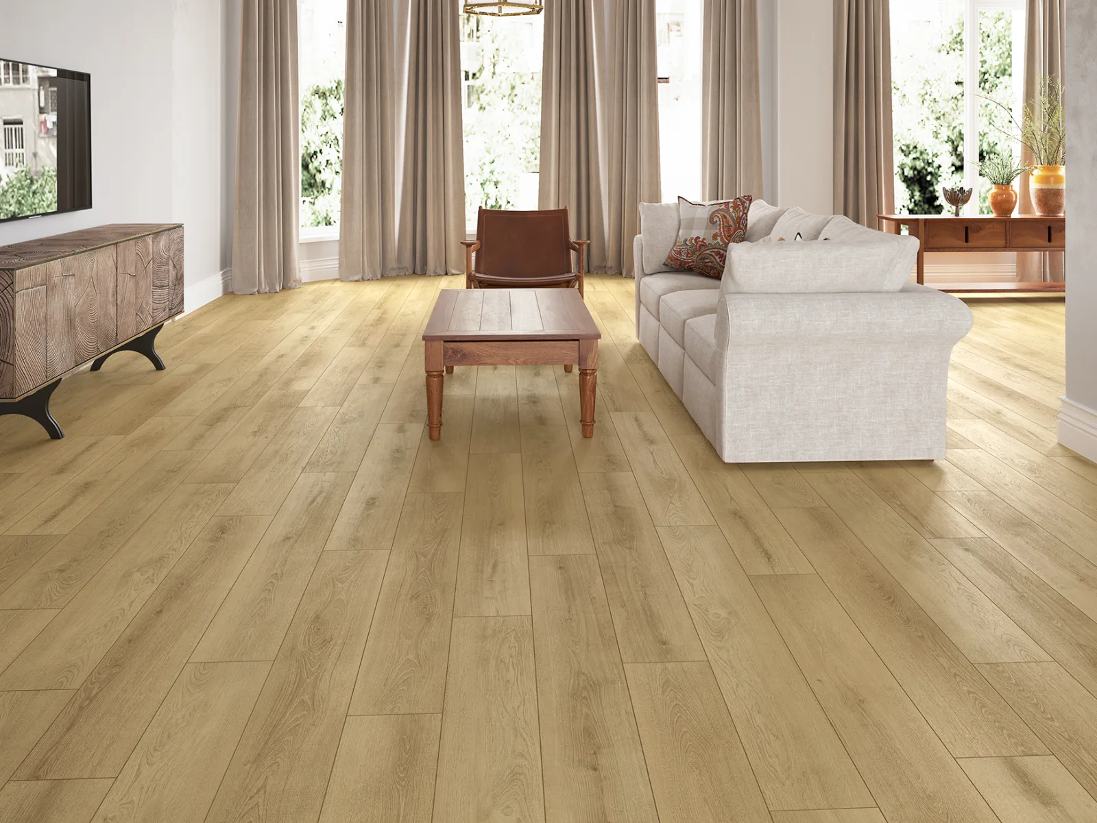 GemCore Lakeshore Haven waterproof laminate in a kitchen