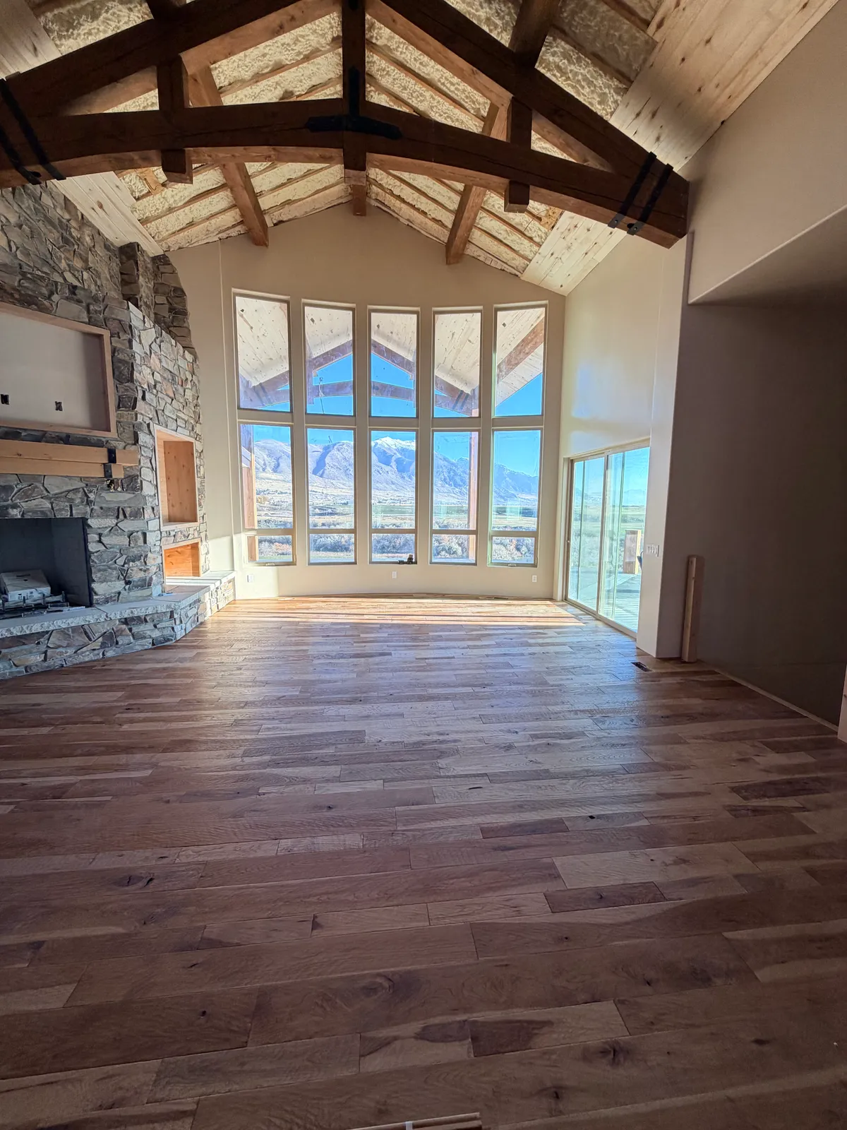 Mountain views and hardwood floors in canyon-adjacent home